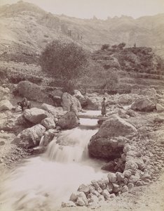 Cours du Kadisha, Monte Lisabon, 60.-80. léta 19. století, tištěný vůz. 1870. od Félix Bonfils