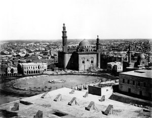 Celkový pohled na Káhiru, Egypt, 1878 od Félix Bonfils