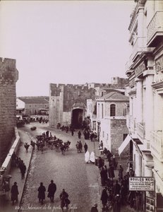 Interiér Jaffské brány, ca. 1870. od Félix Bonfils