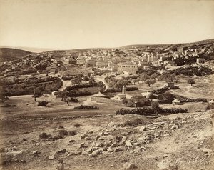 Panoramatický pohled na Nazaret, Izrael od Félix Bonfils
