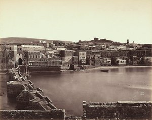 Panoramatický pohled na město v Izraeli od Félix Bonfils