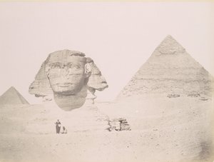 Pyramides et le Sphinx, 1860-70s, tištěné ca. 1870. od Félix Bonfils
