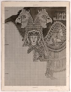 Schematic Drawings of Buyid Silk (1962.264) od Félix Guichert