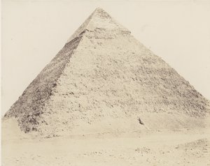 Djizeh Necropolis of Memphis, Pyramid of Chephren, 1851-52, tištěno 1853-54. od Félix Teynard