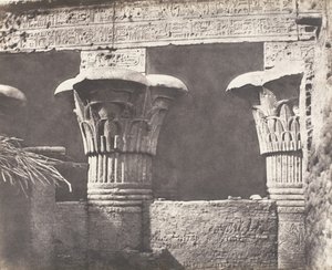 Esneh Latopolis, Construction Ensablée - Architrave, Futs, et Chapit..., 1851-52, tištěno 1853-54. od Félix Teynard