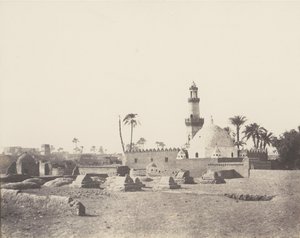 Souâdj, Muslimský hřbitov a hrobka Mouràd-Bey, 1851-52, vytištěno 1853-54. od Félix Teynard