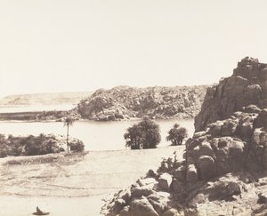 Tâfah, Žulové skály na březích Nilu, 1851-52, tištěno 1853-54. od Félix Teynard