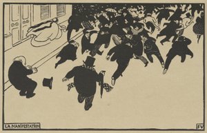 Demonstrace od Félix Vallotton