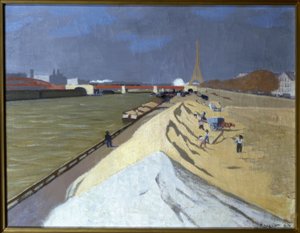 Hromada bílého písku (břehy Seiny) od Félix Vallotton