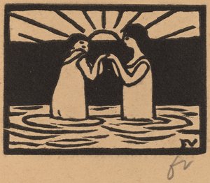 Hraní v Sun Jeux au soleil, 1893. od Félix Vallotton