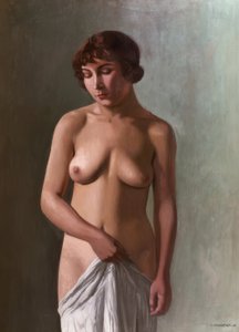 Stojící mladá dívka od Félix Vallotton