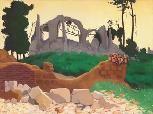 Kostel Souain, 1917.