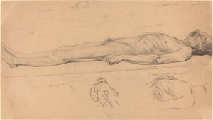 The Corpse Study for The Dead Christ, 1893. od Félix Vallotton