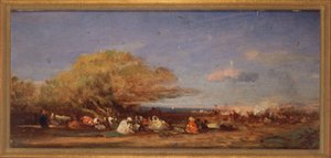 Blízko Alžíru, asi 1859 (olej na dřevě) od Félix Ziem