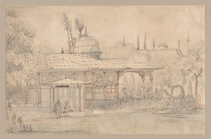 Pavilon u mešity, 1800. od Félix Ziem