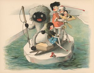 Ilustrace k filmu Golliwoggs Polární dobrodružství