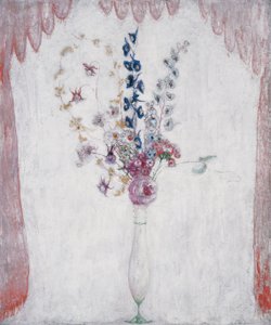 Delphinums a Columbine, kolem roku 1923 (olej na plátně)