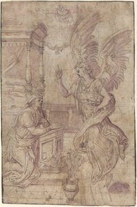 Zvěstování od Follower of Frans Floris I