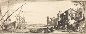 Malý přístav od Follower of Jacques Callot