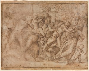 Kopie Raphaelova masakru neviňátek od Follower of Raphael