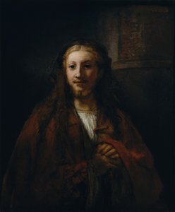 Kristus s holí. od Follower of Rembrandt
