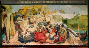 Bradshawova obrana Manchesteru AD 1642 od Ford Madox Brown