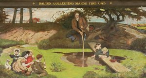 Dalton Sbírání Marsh Fire Gas od Ford Madox Brown