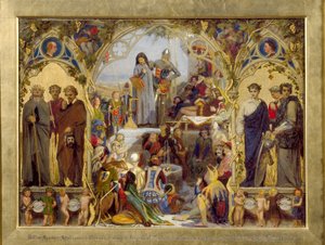 Semena a plody anglické poezie, 1845-1853 od Ford Madox Brown