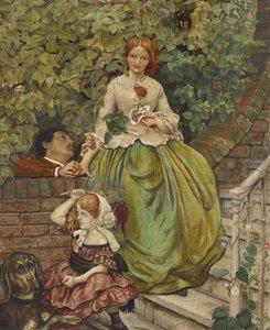 The Stages of Cruelty, 1890 (akvarel a tělová barva perem a černým inkoustem) od Ford Madox Brown