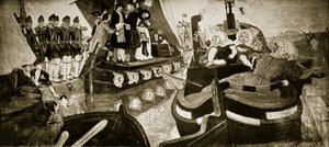 Otevření kanálu Bridgewater, 1768, ilustrace z 