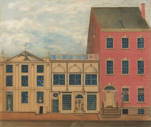 The Shop and Warehouse of Duncan Phyfe, 168-172 Fulton Street, New York City, ca. 1816. od Formerly attributed to John Rubens Smith