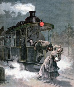 Nehoda na železniční trati Marly-le-Roi, Francie, 1891 od Fortuné Méaulle
