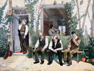 U holičů, 1895 od Fortuné Méaulle