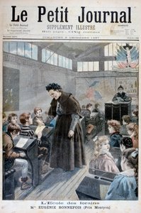 Mademoiselle Eugenie Bonnefois, zakladatelka školy pro děti pouťových dělníků, 1897 od Fortuné Méaulle