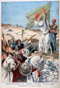 Kázání svaté války během povstání v britské Indii, 1897 od Fortuné Méaulle