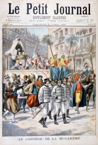 Průvod uprostřed postní slavnosti, 1897 od Fortuné Méaulle