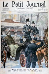 Dvě královny Holandska na návštěvě Paříže, Francie, 1898 od Fortuné Méaulle