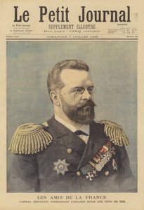 Admirál Skrydlov, velitel ruské eskadry na oslavách otevření Kielského průplavu