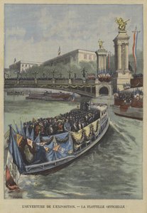 Zahájení výstavy Universelle v Paříži v roce 1900: oficiální flotila