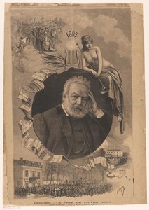 Portrét od Victora Huga 1802-1881 Slavnost Victora Huga (název na objektu) od Fortune Louis Meaulle
