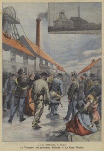 Katastrofa těžby uhlí Aniche, Francie od Fortune Louis Meaulle