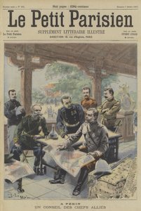 Boxerské povstání: setkání spojeneckých velitelů v Pekingu od Fortune Louis Meaulle