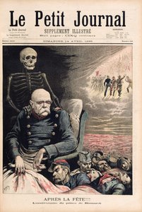 Po večírku: Narozeniny prince z Bismarcku, z „Le Petit Journal“, 14. dubna 1895