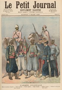 Koloniální armáda, z "Le Petit Journal", 7. března 1891
