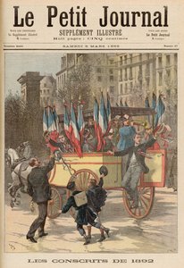 Odvedenci z roku 1892, z „Le Petit Journal“, 5. března 1892