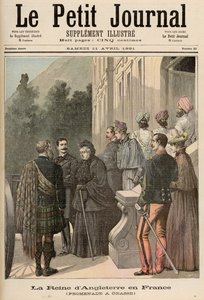 Anglická královna ve Francii: Procházka v Grasse, z „Le Petit Journal“, 11. dubna 1891