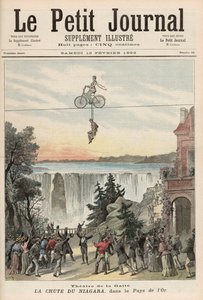 Divadlo de la Gaite Performers u Niagarských vodopádů, z „Le Petit Journal“, 13. února 1892