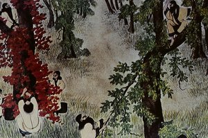 Velcí vůdci Ainu osmnáctého století: Itokoi a Šiniči z Akkeši, Čosama z Uraašibetsu a Šonko z Nošappu, zejména ilustrace. od Fosco Maraini