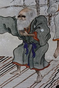 Velcí vůdci Ainu osmnáctého století: Itokoi a Šiniči z Akkeši, Čosama z Uraašibetsu a Šonko z Nošappu, zejména ilustrace. od Fosco Maraini
