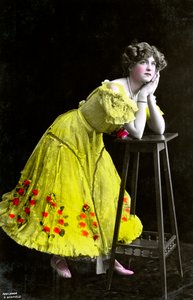Gabrielle Ray 1883-1973, anglická herečka, začátek 20. století.